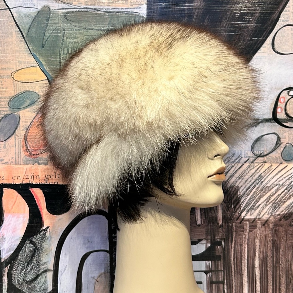Vintage Arctic Fox Fur Hat